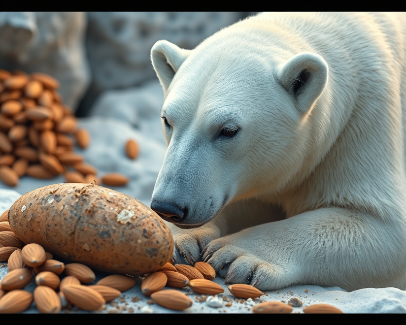 almond, potato, polar bear